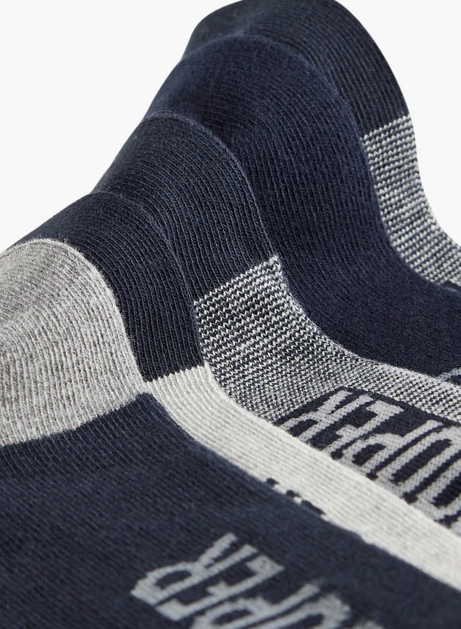 Lee Cooper Printed Non Terry Ankle Lenght Socks - Set of 5