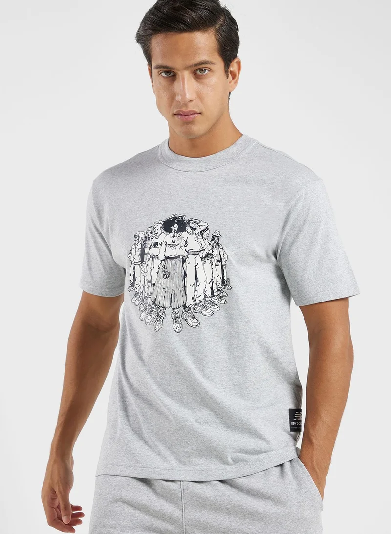 نيو بالانس Athletics Engy Saint-Ange Squad T-Shirt