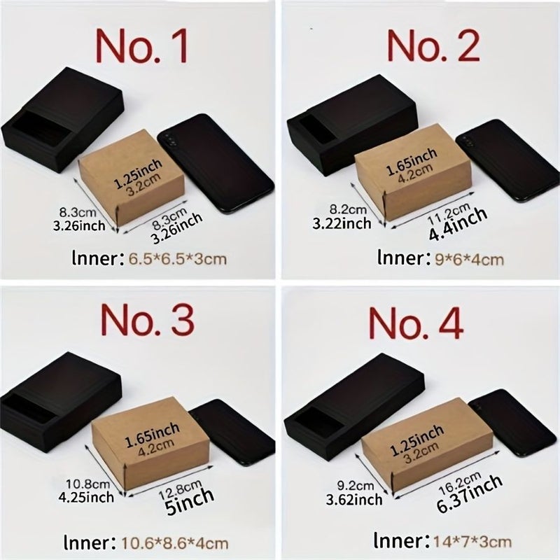 10pcs White Kraft Paper Gift Boxes Folding Universal Packaging for Wedding Candy Socks - Image 3