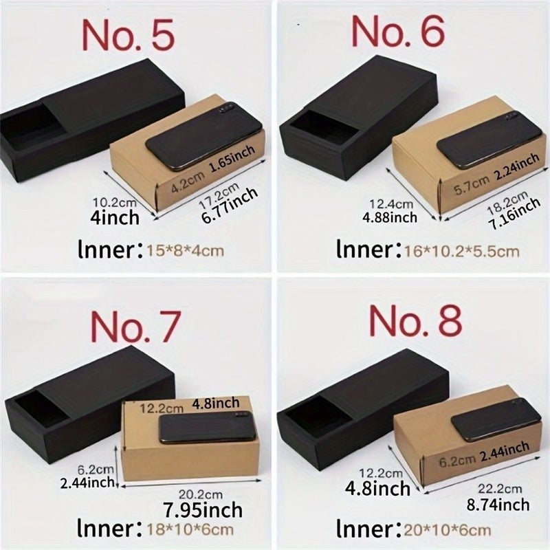 10pcs White Kraft Paper Gift Boxes Folding Universal Packaging for Wedding Candy Socks - Image 4