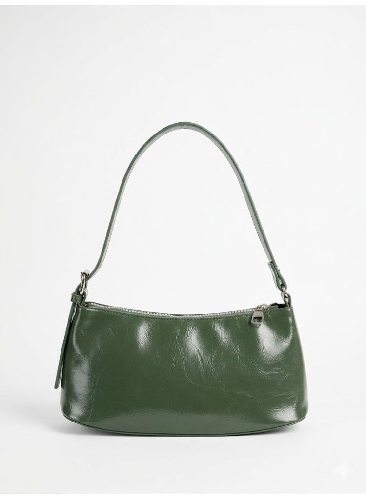 LIFESTYLISH Shoulder Bag Leather With a distinctive design ZC-11 - Dark Green - Image 2