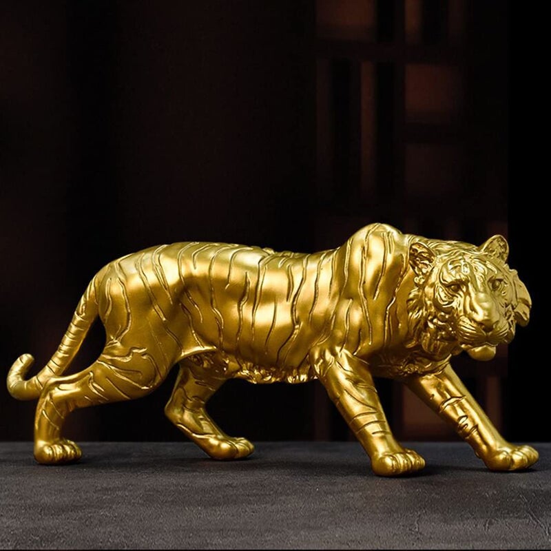 165 Inch Large Tiger Statue Figurine Sculpture Collectible Gifts for Tiger Lover Office Home Decor Desk Accessories Decoration Garden Figurines Outdoor Decor