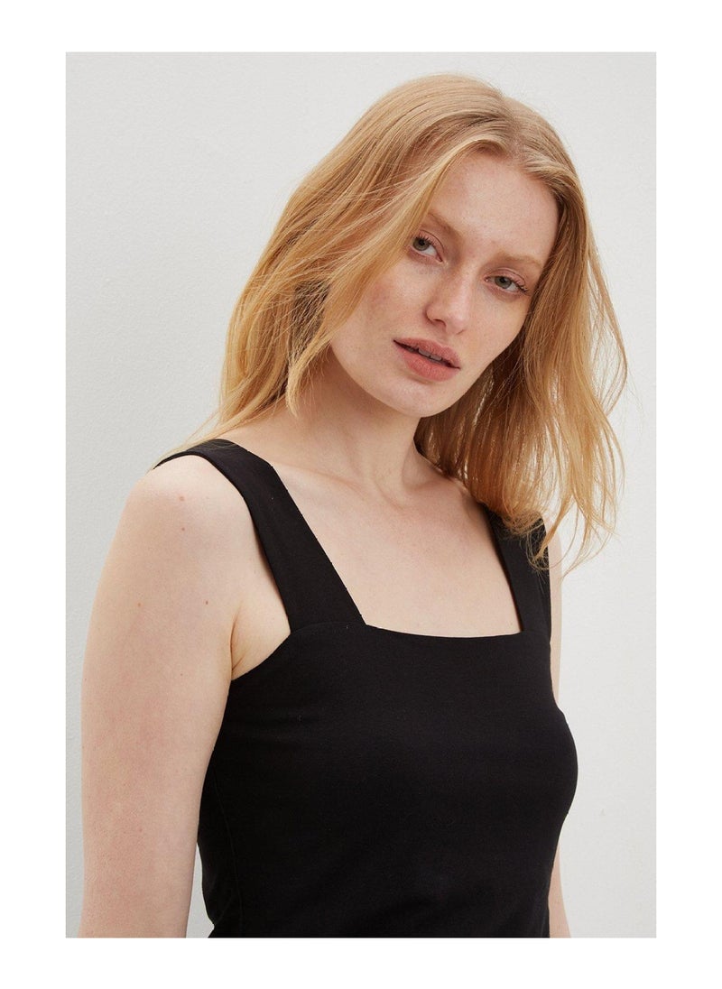DOROTHY PERKINS - Black Square Neck Vest - Image 1
