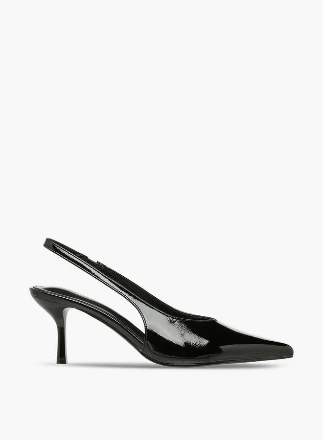 Flora Bella By Shoexpress BLACK Flora Bella Women Pointed Toe Slingback Shoes for Women | Best Price UAE