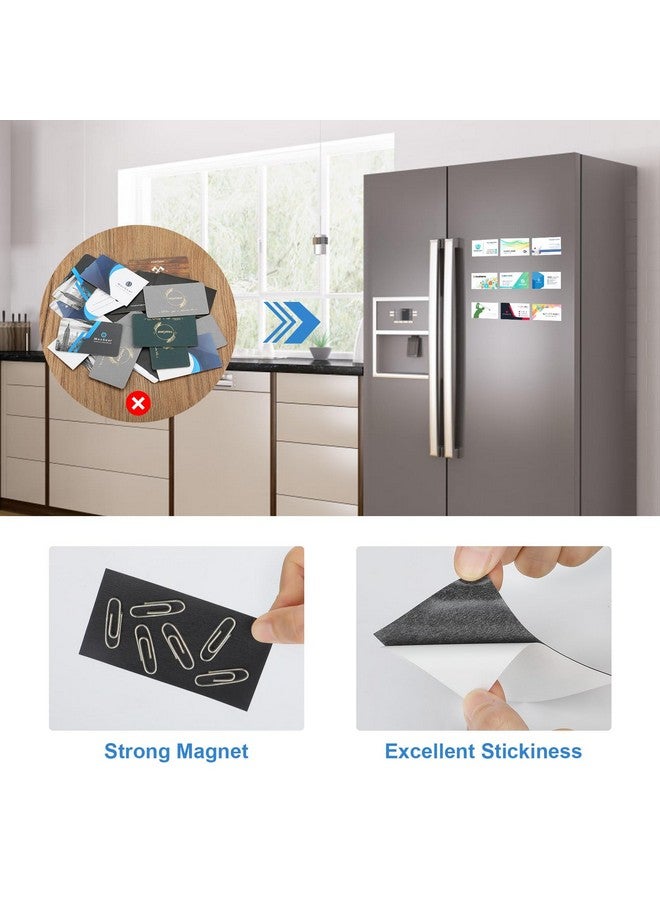 MaxGear Business Card Magnets Peel And Stick Custom Magnets Business Cards Personalized Magnet For Refrigerator Custom Fridge Magnet Adhesive Magnet 3.5 X 2 Magnetic Business Cards 50 Pack - Image 5