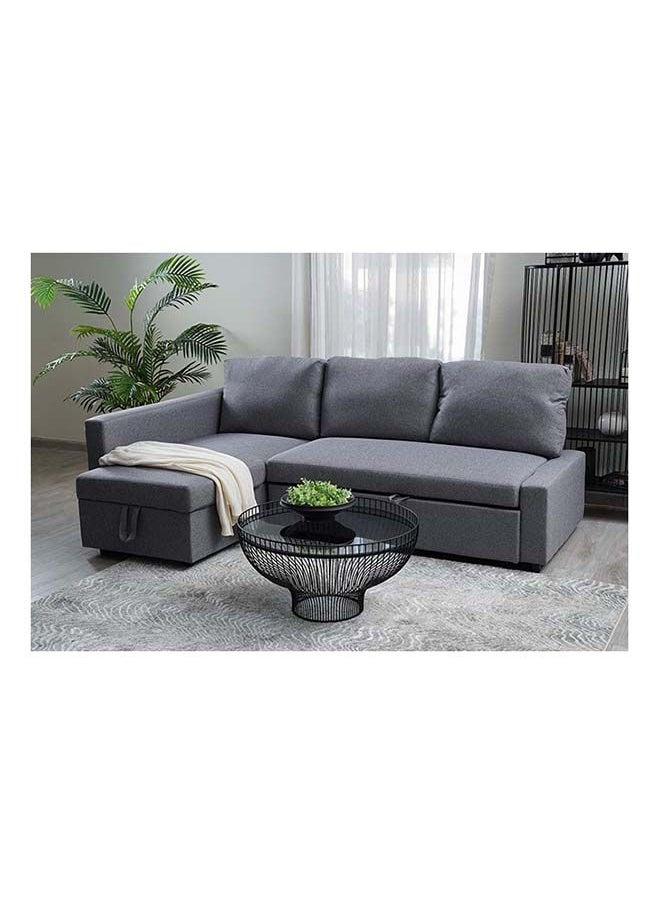 Modern Design Wooden Sofa Bed For Home And Living Room 3 Seater Grey 215X150X75 Cm