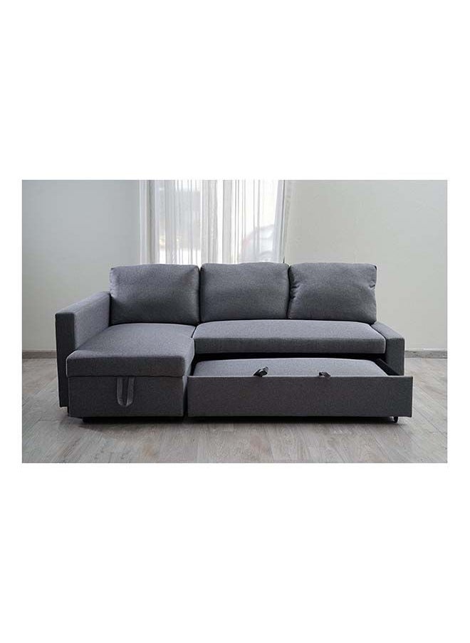Modern Design Wooden Sofa Bed For Home And Living Room 3 Seater Grey 215X150X75 Cm