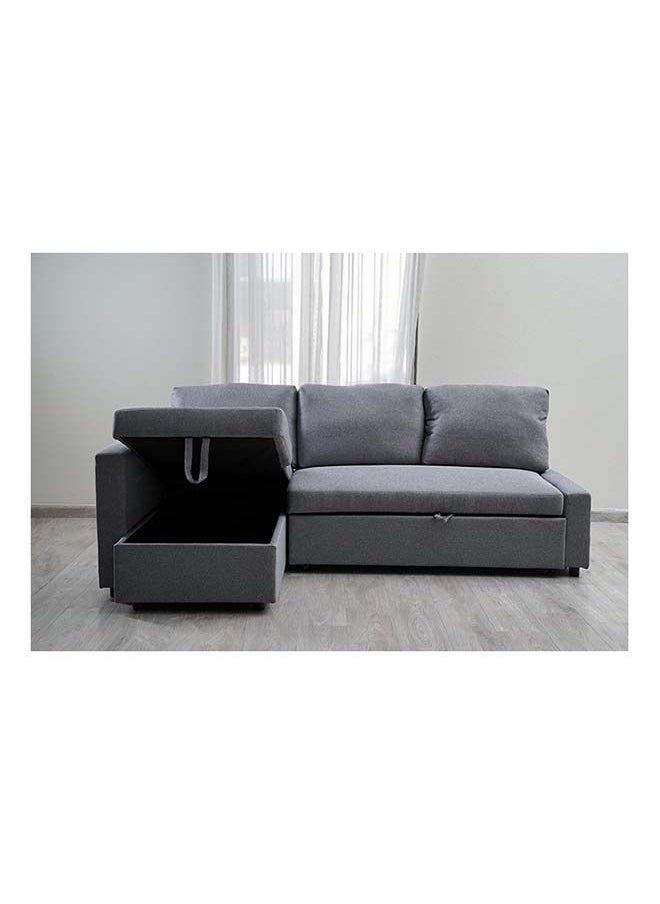 Modern Design Wooden Sofa Bed For Home And Living Room 3 Seater Grey 215X150X75 Cm