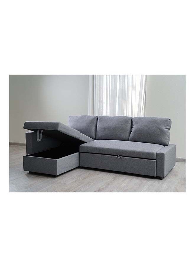 Modern Design Wooden Sofa Bed For Home And Living Room 3 Seater Grey 215X150X75 Cm