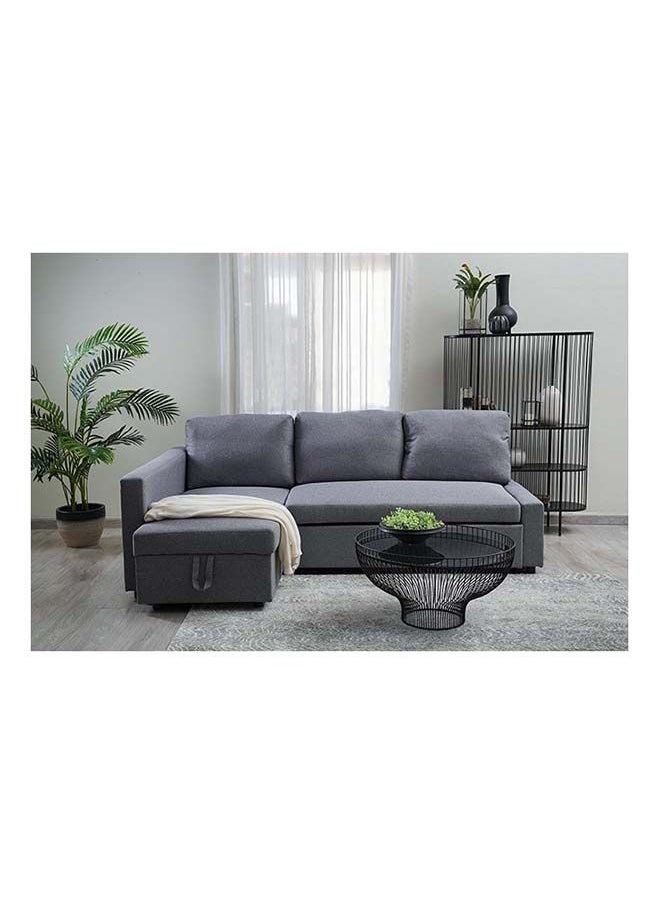 Modern Design Wooden Sofa Bed For Home And Living Room 3 Seater Grey 215X150X75 Cm