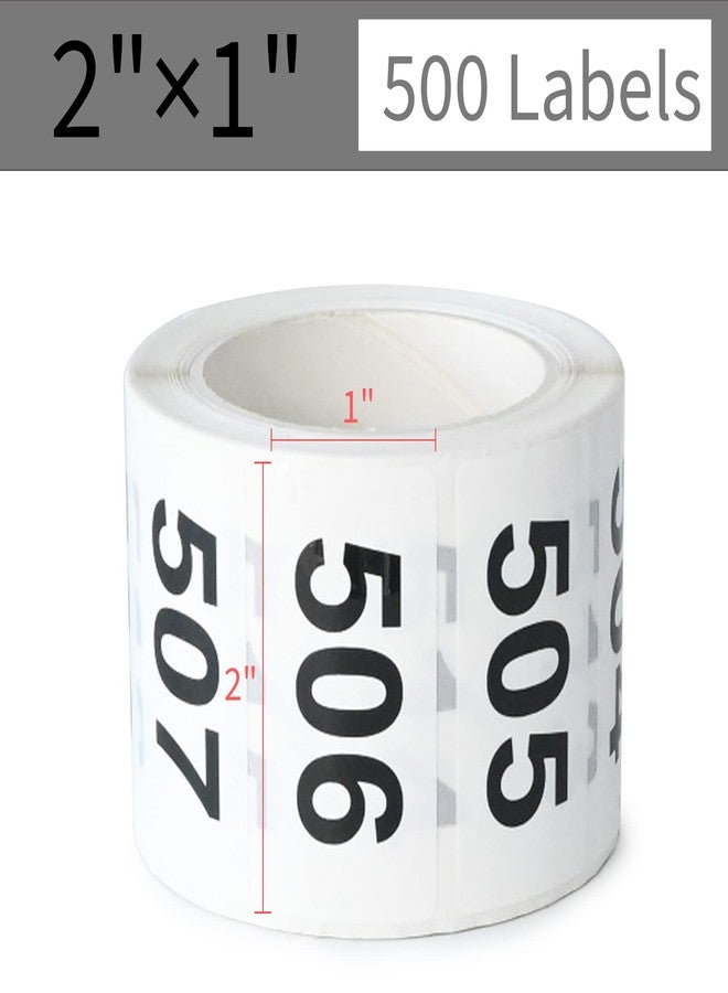 DGBDPACK Consecutively Numbered Labels, 2 x 1 Inch Self-Adhesive Vinyl Inventory Numbered Sticker (501-1000) - Image 4
