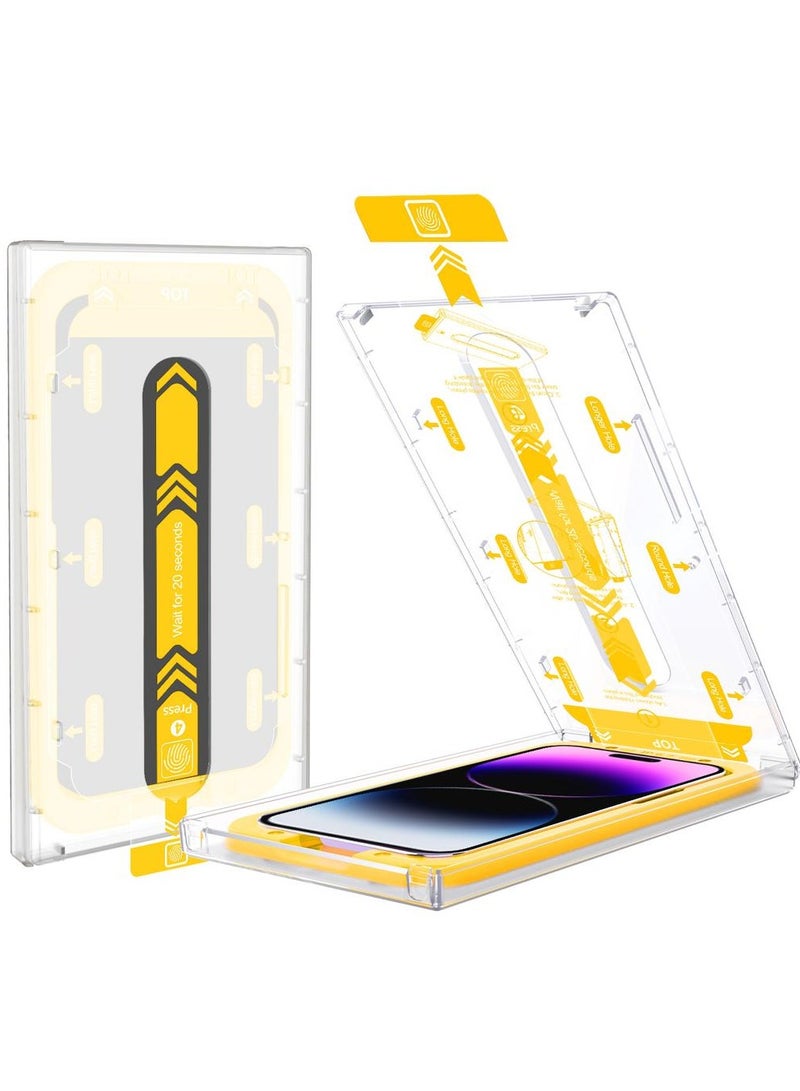 Hammer's tough protection, easy to install and use, made of tempered glass. Self-adhesive, suitable for iPhone 14/13 Pro/13 models. Privacy screen protector. - Image 2