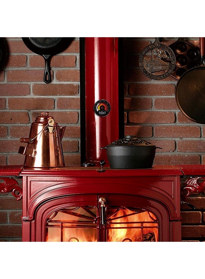 Midwest Hearth Wood Stove Thermometer - Magnetic Chimney Pipe Meter (Made in USA) - Image 3