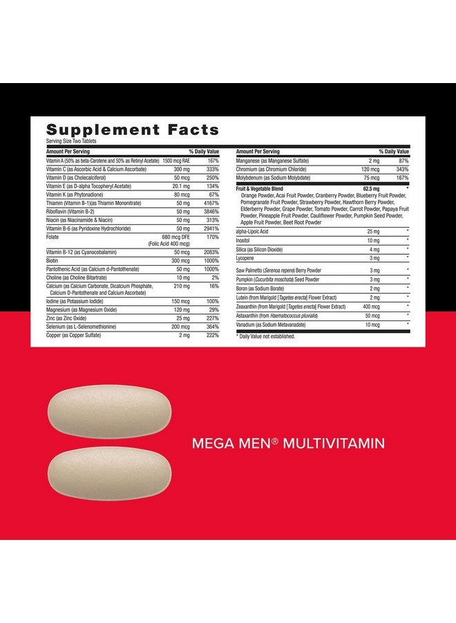 GNC GNC Mega Men Performance and Vitality Vitapak Program, Convenient Complete Nutrition, 5 Products in 1 packet, Circulation, Blood Flow, Prostate Health, Sexual Function, Horny Goat Weed, 30 Packs - Image 5