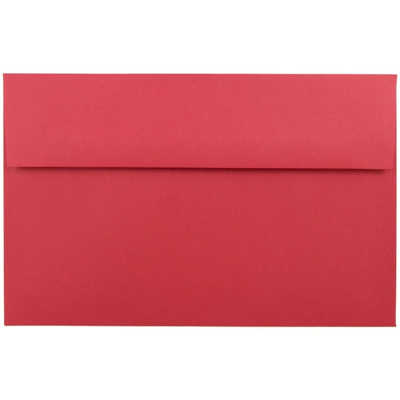 JAM PAPER A10 Colored Invitation Envelopes 6 x 9 12 Red Recycled 50Pack