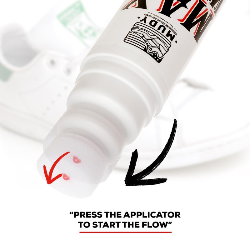 MUDY Max White Shoe Polish for Leather Sneaker and Textiles - Image 3