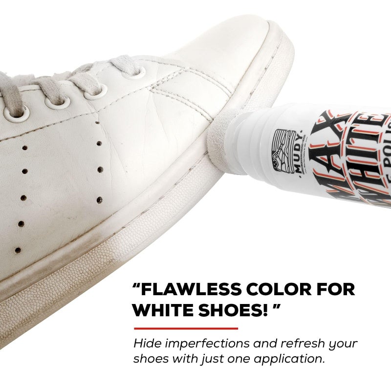 MUDY Max White Shoe Polish for Leather Sneaker and Textiles - Image 2