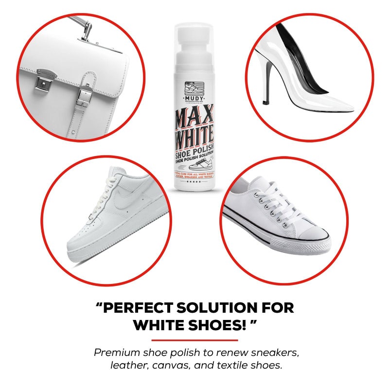 MUDY Max White Shoe Polish for Leather Sneaker and Textiles - Image 5