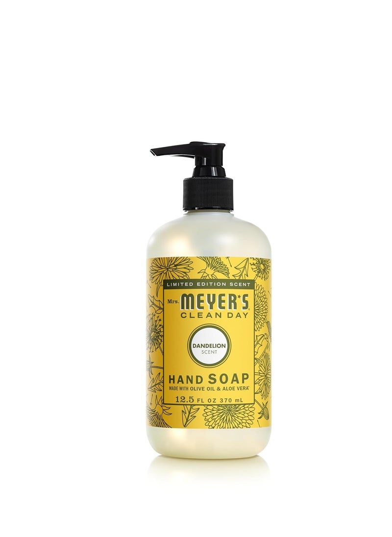Mrs. Meyer's Clean Day - MRS. MEYER'S CLEAN DAY Liquid Hand Soap, Dandelion Scent, 12.5 Ounce Bottle - Image 1