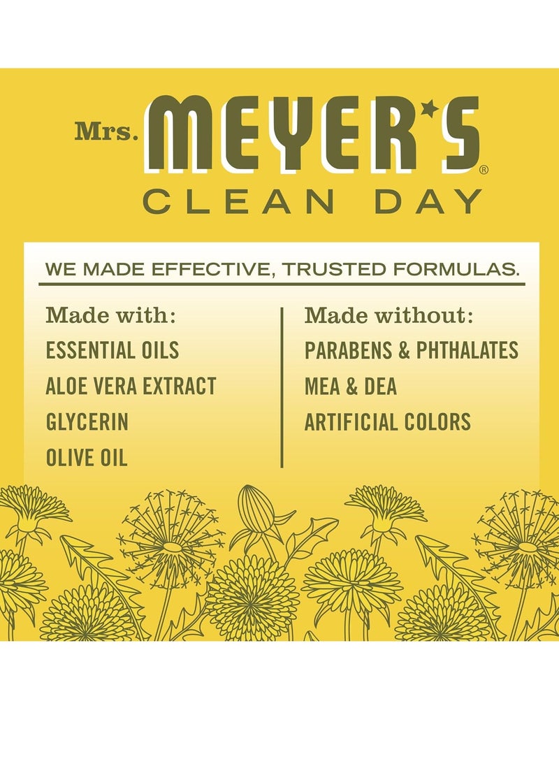 Mrs. Meyer's Clean Day - MRS. MEYER'S CLEAN DAY Liquid Hand Soap, Dandelion Scent, 12.5 Ounce Bottle - Image 1