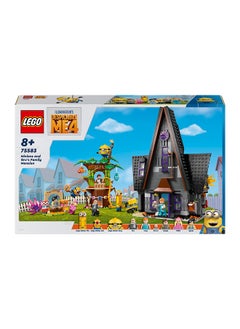 LEGO Despicable Me Minions and Gru's Family Mansion, Toy House Movie Set for 8 Plus Year Old boys & Girls who Love Independent Play, Includes 6 Minifigures and 3 Buildable Figures, Gift Idea 75583 (868 pieces)  - Image 2