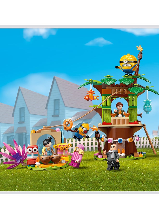 LEGO - ألعاب بيت عائلة جرو والماجنون 4 من شركة ديسبيكابل مي وبيت الشجرة ومجموعة اللعب ، مجموعة أفلام ، هدية بناء إبداعية من شركة فن إلومينيشن لديسبيكابل مي 4 للأطفال من 8 سنوات فما فوق (868 قطعة) 75583 - Image 1