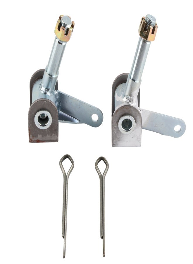 1 Pair M16 Front Steering Knuckles Right Left Steel Alloy Spindle Bracket Set Fit for 110cc 125cc 150cc 200cc 250cc Go Kart - Image 1