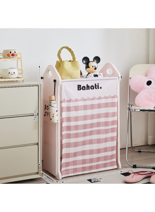 Golden 5-Layer Dust-Proof Shoe Rack With Curtain, Household Multi-Layer Simple Door Storage Rack, Girly Style, Space-Saving Shoe Cabine（54*28*78cm） - Image 2