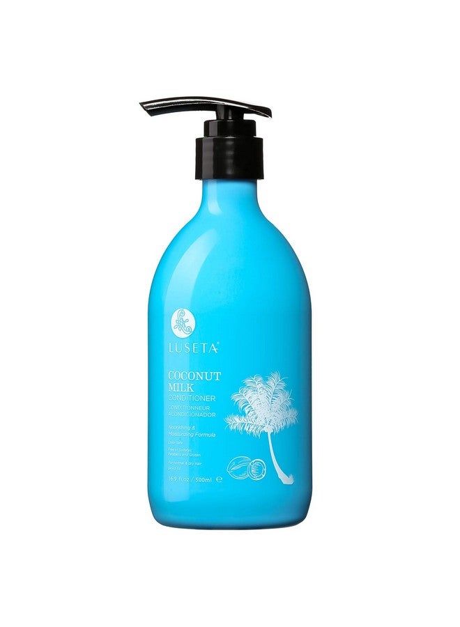 L LUSETA Luseta Coconut Milk Conditioner Nourishing & Moisturizing Hair Sulfate & Paraben Free Keratin & Color Safe 16.9Oz Each - Image 1