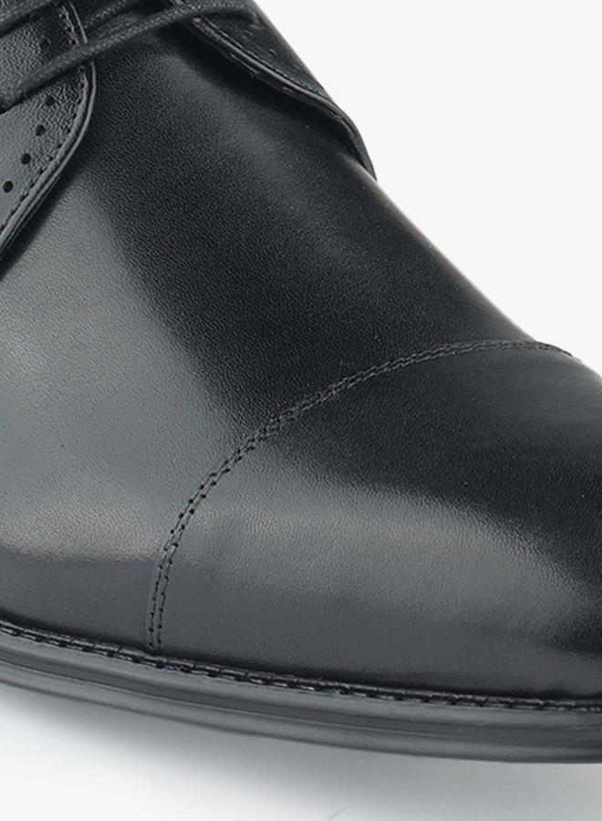 DUCHINI Men Genuine Leather Lace-Up Derby Shoes - Image 4