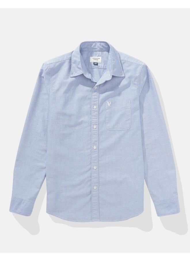 American Eagle - AE Everyday Oxford Button-Up Shirt - Image 1