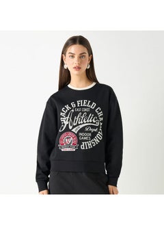 Lee Cooper Lee Cooper Printed Sweatshirt with Crew Neck and Long Sleeves  - Image 1