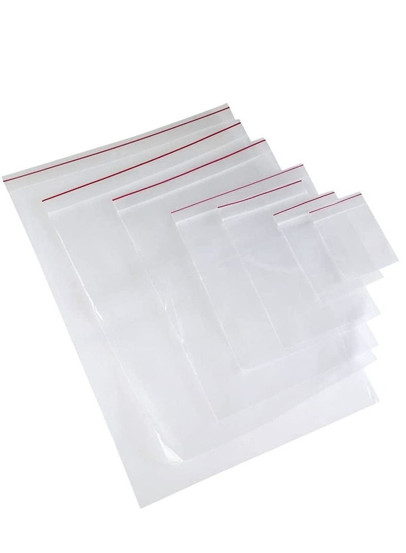 MARKQ [100 Piece] 11.2 x 15.6 inches Clear Poly Reclosable Zipper Lock Bags - Resealable Plastic Zipper Bags for Documents, Toys, Gifts, Packaging and Shipping Clothing, T-Shirts and More - Image 1