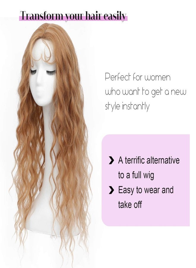 Molefi Curly Hair Topper 26inch Hair Topper for Women with Thinning Hair Cosplay Long Wavy Synthetic Wiglets Hairpieces for Adding Volume - Image 2