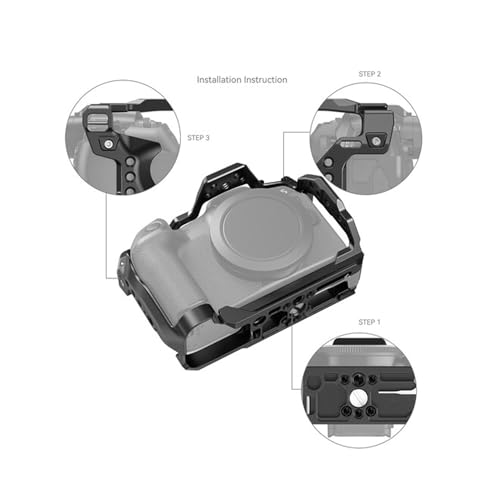 DIGITEK® Professional Cam Cage (C) for Canon EOS-R8 Series Cameras, Lightweight Design & Aluminium Body with 1/4 and 3/8 Screw Mount for External Devices - Image 4