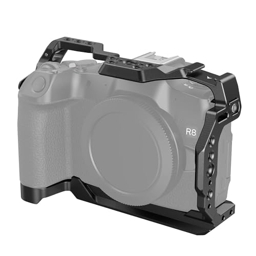 DIGITEK® Professional Cam Cage (C) for Canon EOS-R8 Series Cameras, Lightweight Design & Aluminium Body with 1/4 and 3/8 Screw Mount for External Devices - Image 2