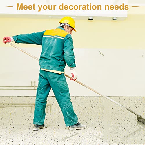Timtin 700 G/ 1.54 Lb Blend Decorative Color Chips Concrete Floor Coatings Paint Flakes for Garage Floor Paint Interior Exterior Walls Floors(Black, White, Light Gray, Light Yellow, Light Coffee) - Image 5