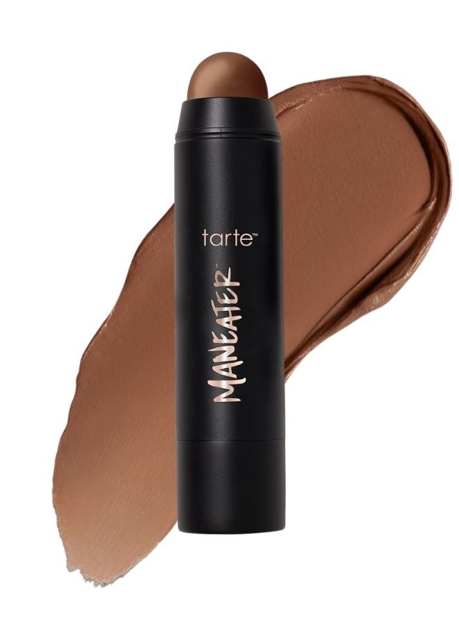 Tarte Cosmetics Tarte Maneater™ Silk Stick Bronzer – Nightfall | Medium-Tan to Tan-Deep Skin Tones, Creamy Silk Finish, Buildable Warm Bronze Color, 0.24 oz - Image 1