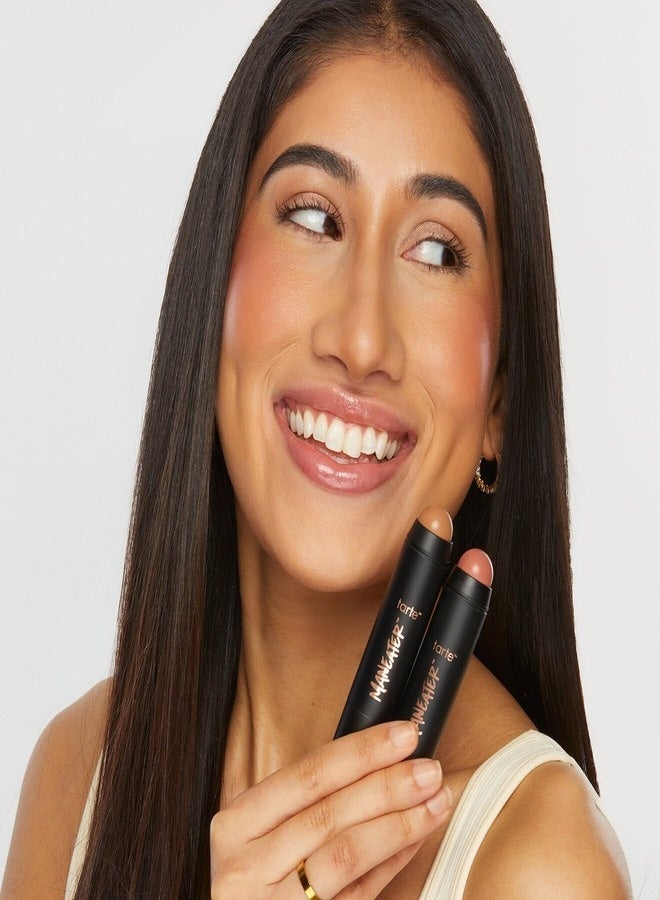 Tarte Cosmetics Tarte Maneater™ Silk Stick Bronzer – Nightfall | Medium-Tan to Tan-Deep Skin Tones, Creamy Silk Finish, Buildable Warm Bronze Color, 0.24 oz - Image 4