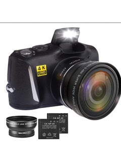 Generic English Product 48MP Digital Camera, Full HD Point And Shooting Camera With 3-inch R6S-4K-Body Color:R6S + Storage Bag +32G Memory Card + Card Reader + Wide Angle Lens  - Image 2