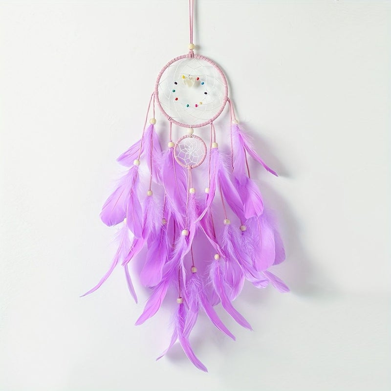 Blue Seashell Heart Hanging Ornament Handmade Wall Decor Creative Birthday Gift Pendant - Image 4