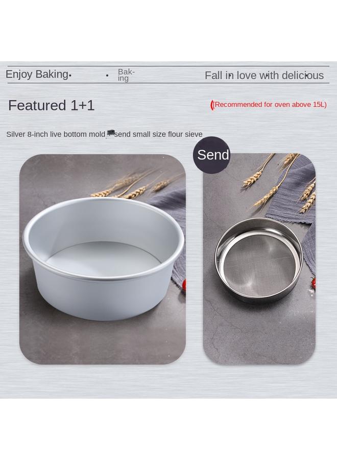 Bluejw A947 Chiffon Cake Mold Household Anode Live Bottom Non-stick Baking Abrasive Tools 4 Inch 6 Inch 8 Inch Round Square - Image 1