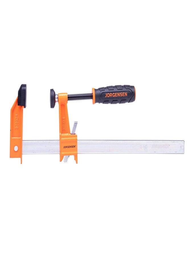 Pony Jorgensen 3712-HD 12-Inch Heavy-Duty Steel Bar Clamp, Orange - Image 1