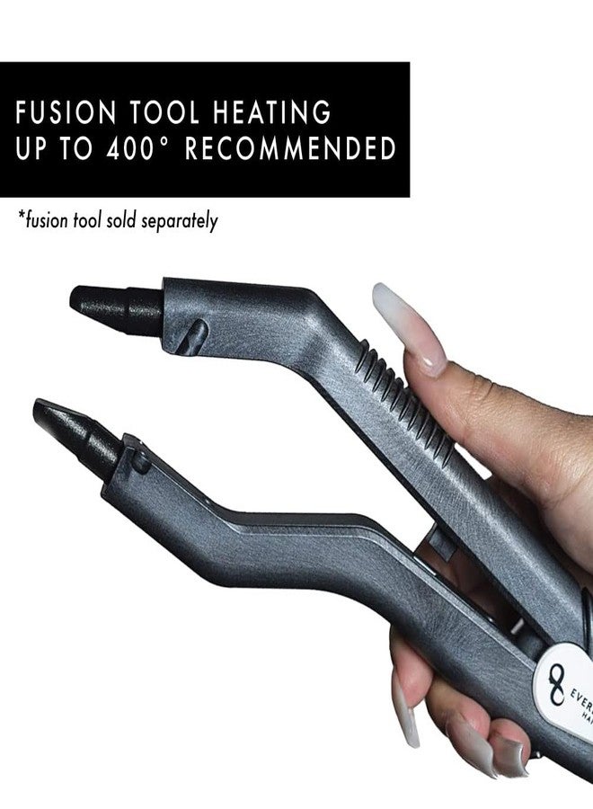 EVERLONG U Tip Hair Extensions by Everlong, Remy Human Hair, Fusion Glue Adhesive Method, Premium Keratin 56 gram Bundles, 20" #7 Sepia Brown - Image 5