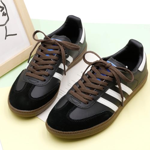 DELELE Flat Shoe Laces for Sneakers: 63 inch Brown 6/25 inch Narrow Athletic Shoelaces 2 Pair - Image 4