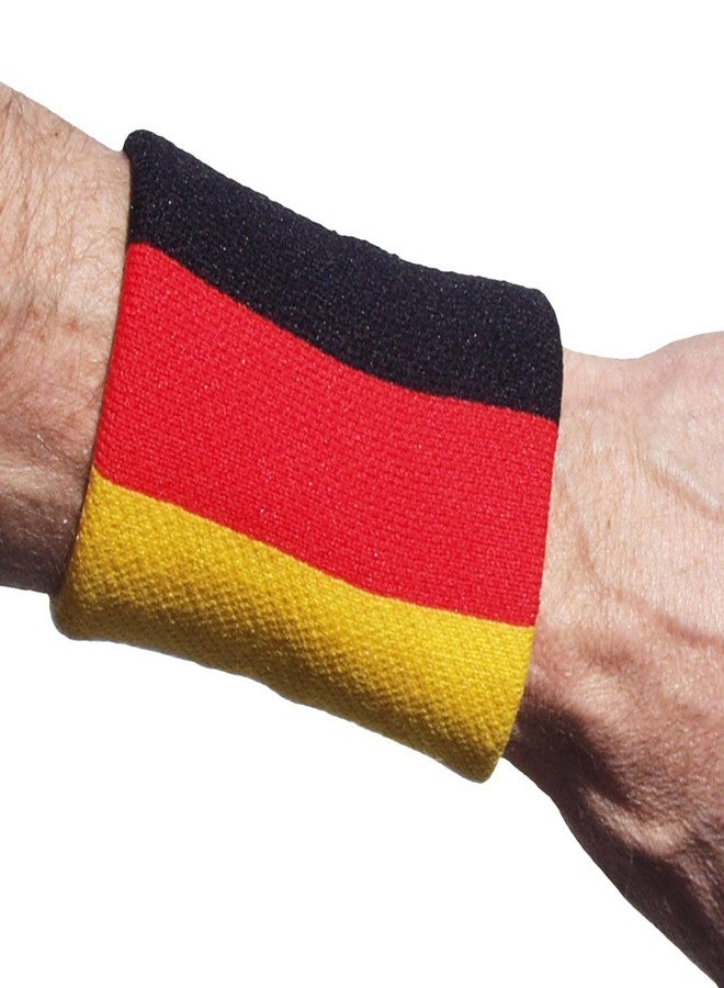TOURNA Unique Sports Flag Wristbands, Germany Flag sweatbands - Image 2