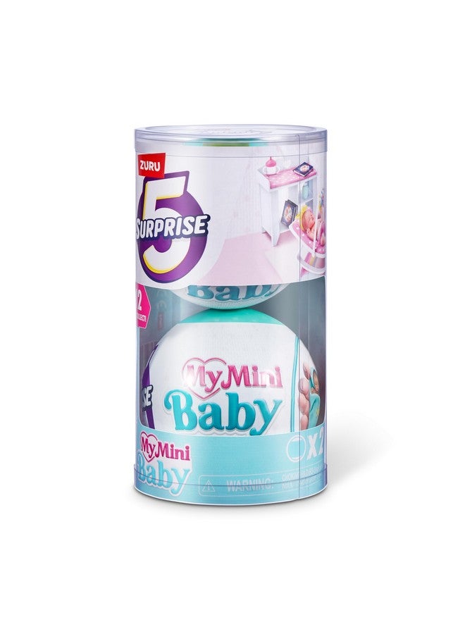 5 Surprise 5 مفاجآت سلسلة بيبي ميني 1 (عبوة 2) من زورو، كبسولة غامضة قابلة للجمع، لعبة للفتيات، دمية بيبي مصغرة واقعية، مجموعة ألعاب وإكسسوارات - Image 2
