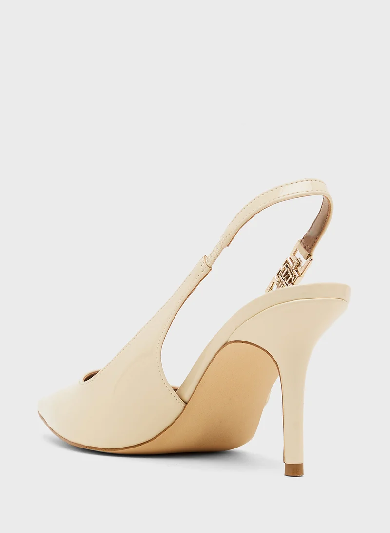 GUESS Pointed Toe Slingback Strap Pumps
