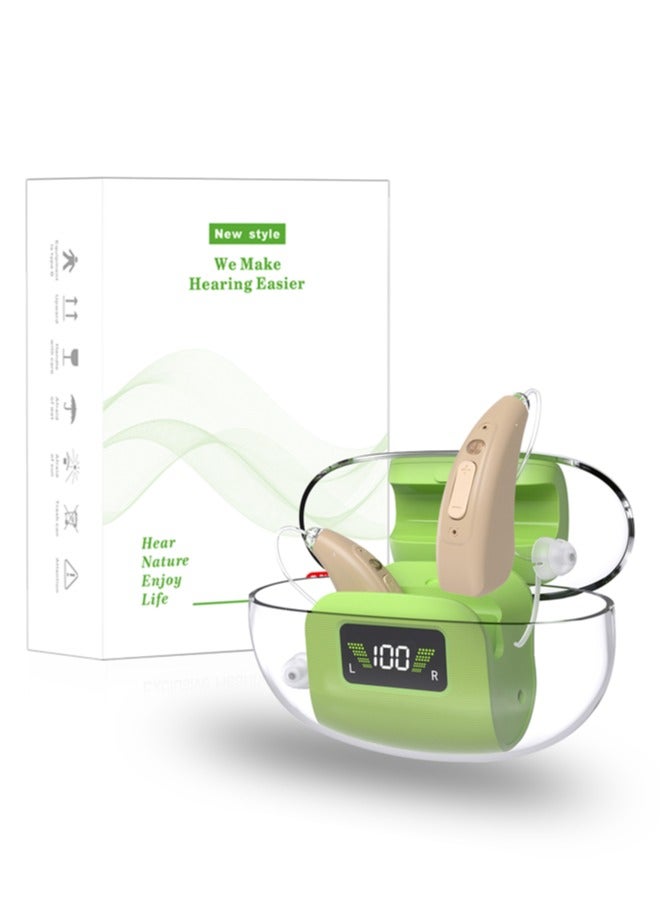 جي سي سي جوو Rechargeable Hearing Aids for Seniors Hearing Loss (Not Amplifier) - Latest 16-Channel Digital Hearing Aid with Intelligent Noise Cancellation, 5-Day Long-Lasting Battery, Medical-Grade Materials, Comfortable  Anti-Slip for Secure Wearing - Image 1