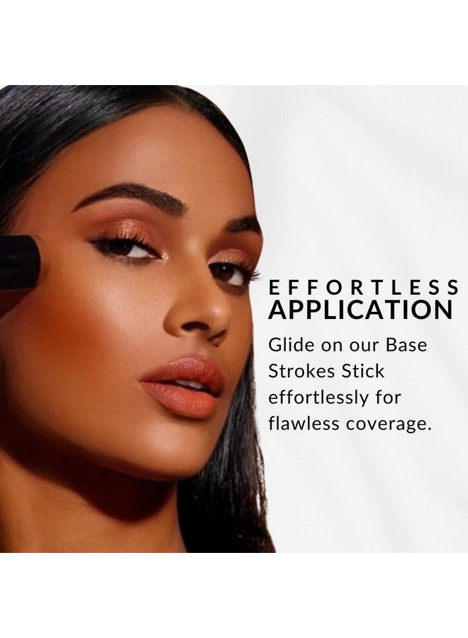 Flori Roberts Base Strokes Crème Foundation Stick by Flori Roberts, Full Coverage for Women of Color or Deeper Skin Tones, Long Lasting Makeup, Natural Finish, Complexion Concealer & Corrector  - Image 3